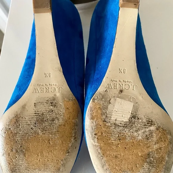 J. Crew Blue Wedges - Picture 4 of 4
